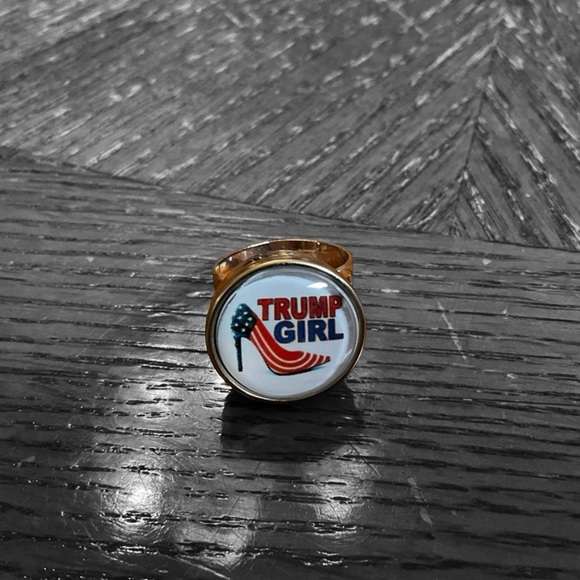 🇺🇸 “Trump Girl” Adjustable Silver Ring! - Picture 4 of 6